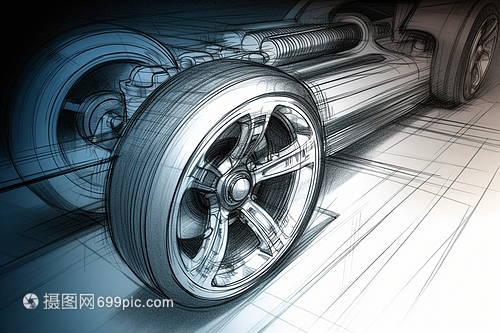 汽車配件驅動橋特寫