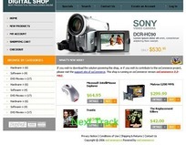 歐美數碼產品購物網頁模板下載(編號:602303)